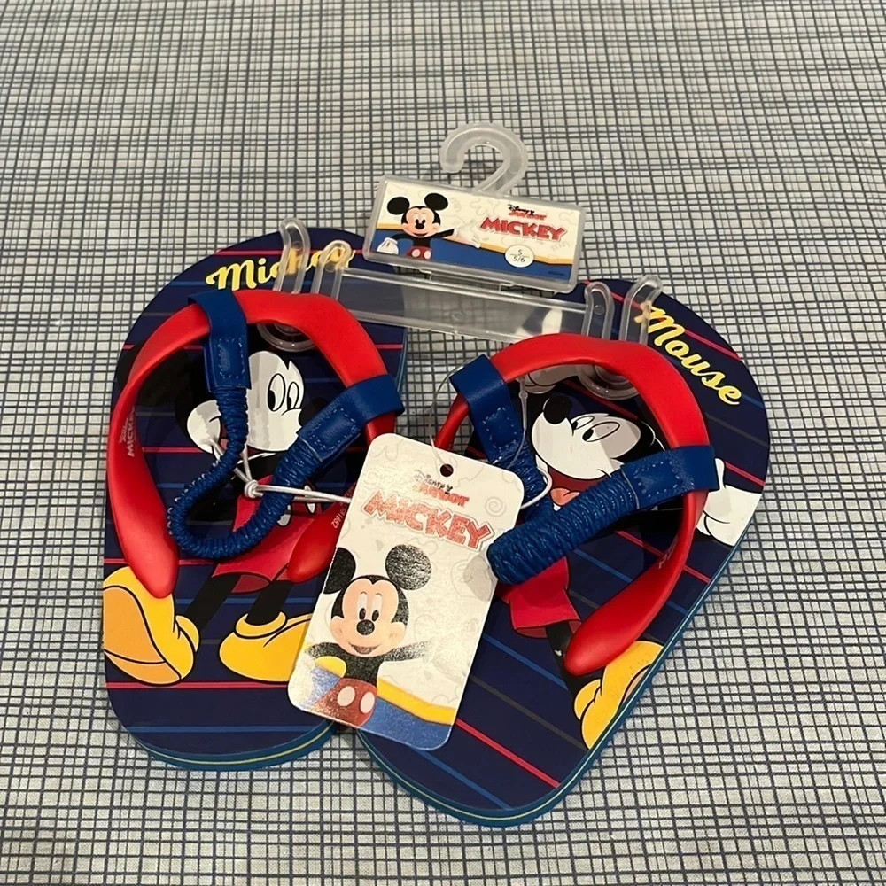 New Mickey Mouse 5/6 Small Sandals Disney Disneyland Disneyworld NWT